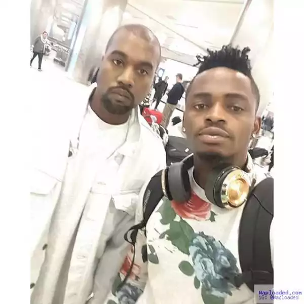 Tanzanian Star, Diamond Platnumz, Shares Selfie With Non-Smiling Kanye West